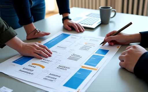 Event planning and logistics flowchart